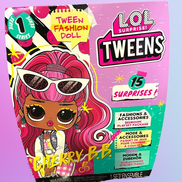 L.O.L. SURPRISE! TWEENS FASHION DOLL PLAYSET BNIB “CHERRY B.B.” SERIES ONE - Picture 2 of 11